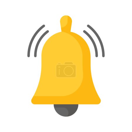 Notification bell vector design in modern style