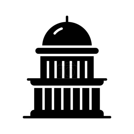 United states capitol building vector design, premium icon