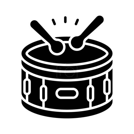 An easy to use vector of snare drum, editable icon design