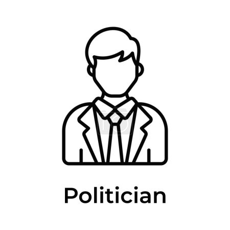 Well designed politician vector design, ready for premium use
