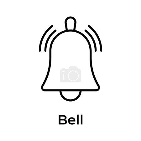Notification bell vector design in modern style