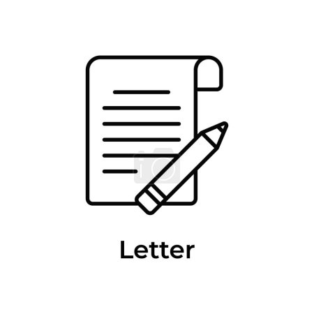 Grab this beautifully designed icon of letter, communication document vector design