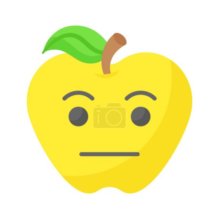 Grab this amazing icon of indifferent emoji, customizable flat vecto