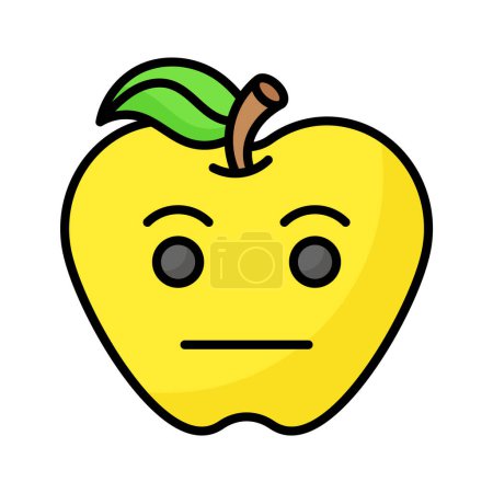 Grab this amazing icon of indifferent emoji, customizable flat vecto