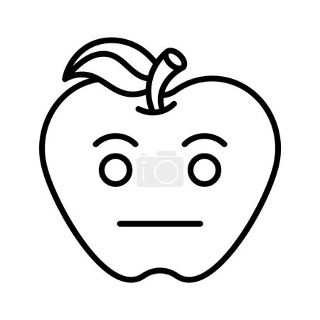Schnappen Sie sich dieses erstaunliche Symbol des gleichgültigen Emojis, anpassbare flache Vecto