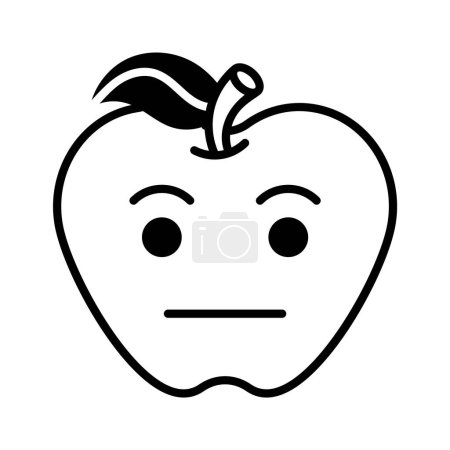 Attrapez cette icône étonnante d'emoji indifférent, vecto plat personnalisable