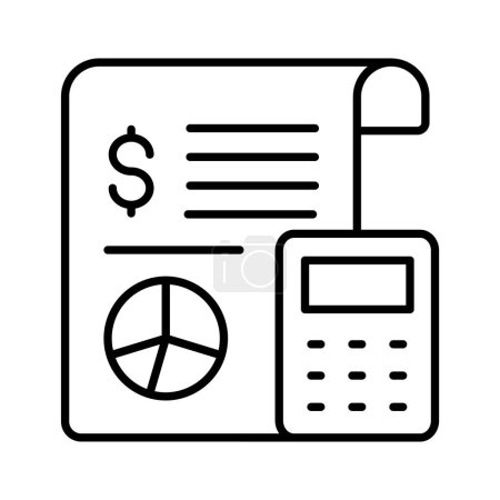 Check this beautifully designed icon of business report, statistics vector in trendy style
