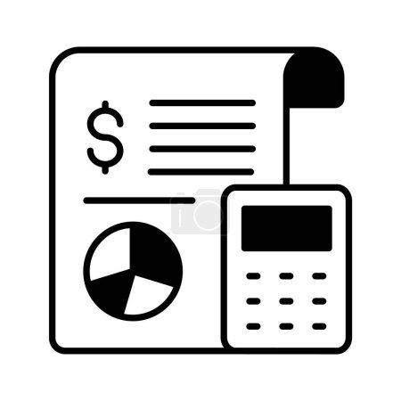 Check this beautifully designed icon of business report, statistics vector in trendy style