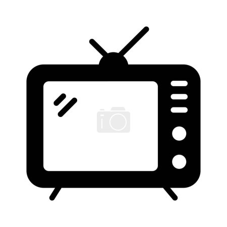 Illustration for Modern vector of television, vintage tv icon in editable style - Royalty Free Image