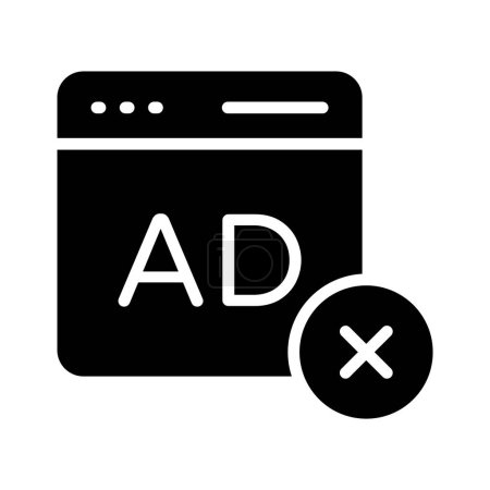 No ads, ad block vector design easy to use and download