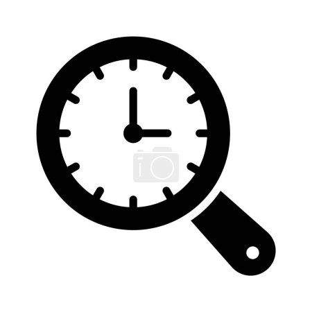 Illustration for An icon of history search, time search vector design - Royalty Free Image