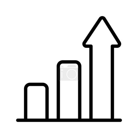 Coge este icono cuidadosamente elaborado de la carta de crecimiento, vector de análisis de negocios