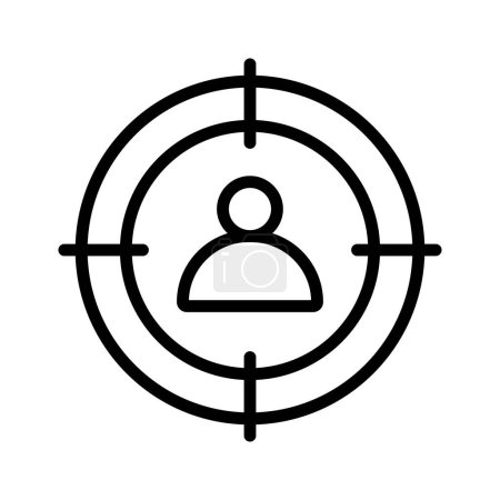 Pixel perfector icon of target audience, scalable and easy to use vector