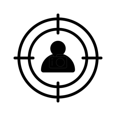 Pixel perfector icon of target audience, scalable and easy to use vector