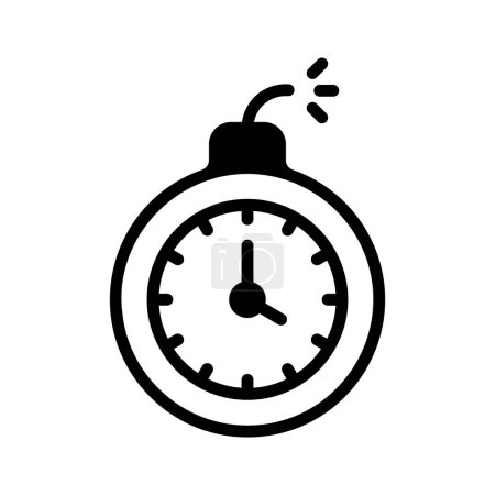 Plazo, bomba de tiempo, diseño de iconos de oferta de tiempo limitado