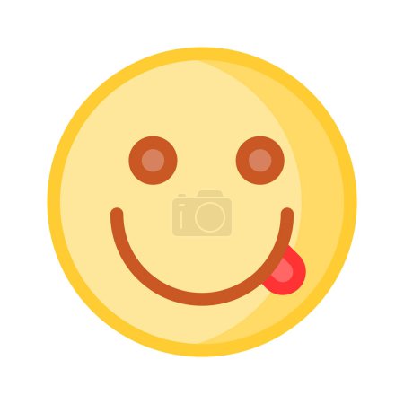 remium vector of savoring emoji in modern style