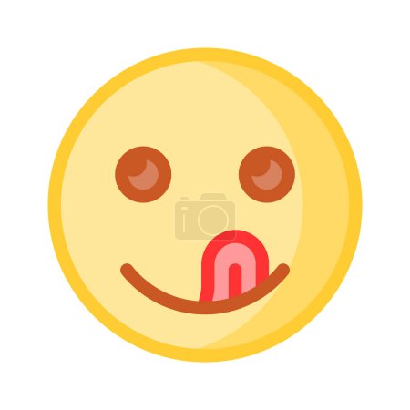 Premium-Vektor von schmackhaften Emojis in modernem Stil