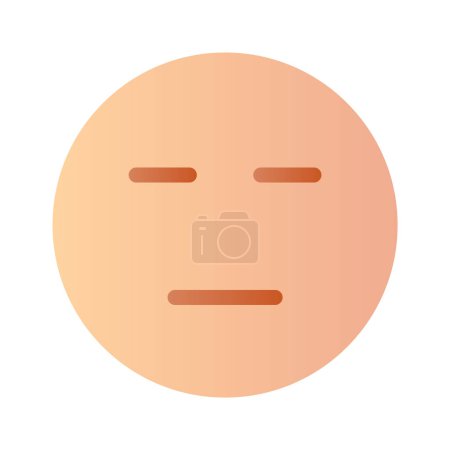 Expressionless, neutral emoji icon design, ready to use vector