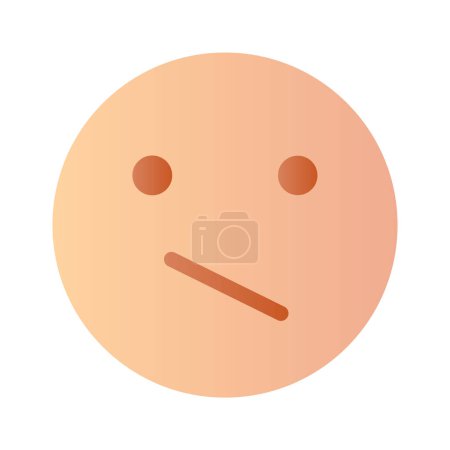 Verwirrtes Emoji-Vektordesign, gebrauchsfertig