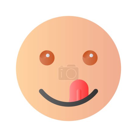 Premium vector of savoring emoji in modern style