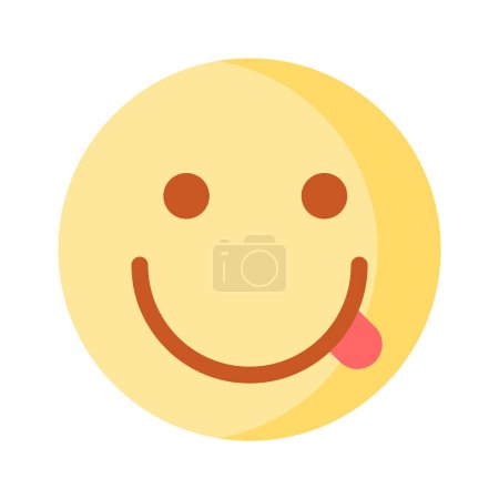 vector de remium de saborear emoji en estilo moderno