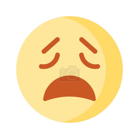 Get this amazing crying emoji vector design, customizable vector