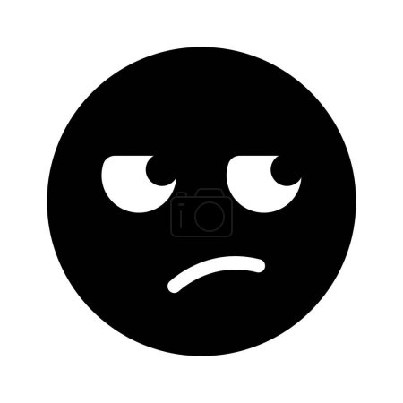 Pixel perfektes Symbol für eifersüchtige Emojis, isoliert auf weißem Hintergrund