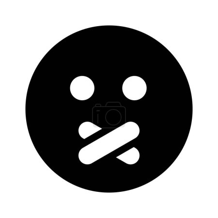 Sauer Gesicht Emoji-Symbol, kreative und Premium-Vektor
