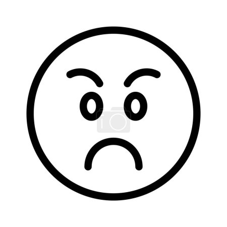 Téléchargez les illustrations : Jetez un oeil à cette icône étonnante d'emoji en colère, vecteur premium - en licence libre de droit