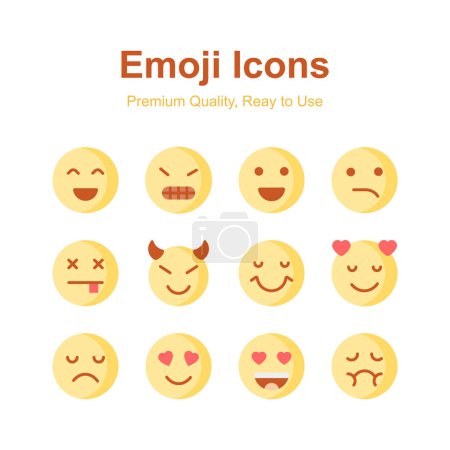 Iconos emoji bellamente diseñados, listos para usar en sitios web y aplicaciones móviles