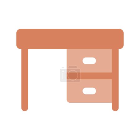 Download this premium vector of Study table in editable style, ready to use icon