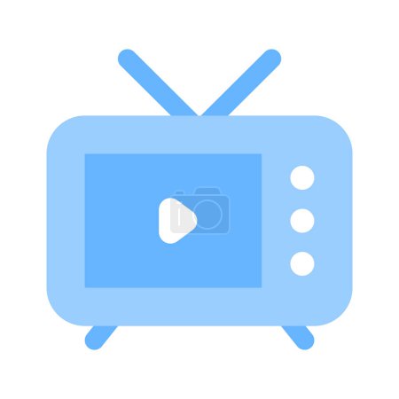 Moderner Vektor des Fernsehens, Vintage-TV-Ikone im editierbaren Stil