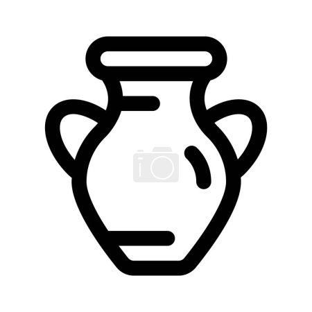 Une icône accrocheur de vase dans un style moderne, prêt à utiliser vecteur