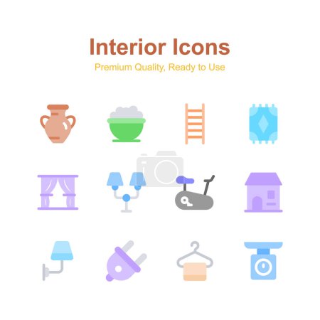 Check this beautiful and amazing Interior icons set