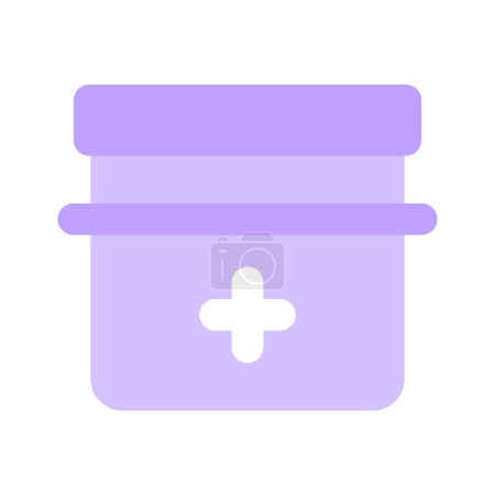 Editable icon of pills jar, vitamin dose, beautiful vector icon