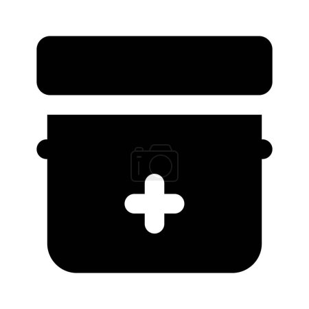 Editable icon of pills jar, vitamin dose, beautiful vector icon