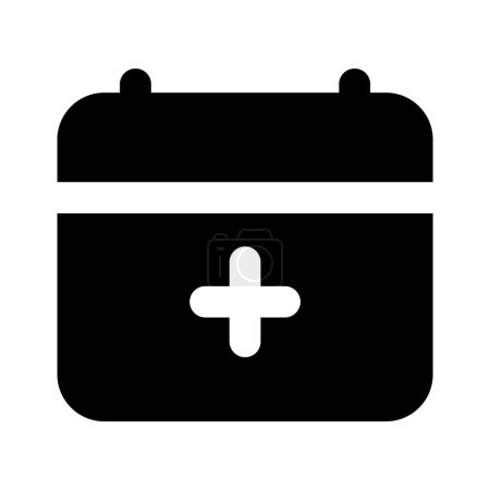 Editable vector icon of, medical calendar