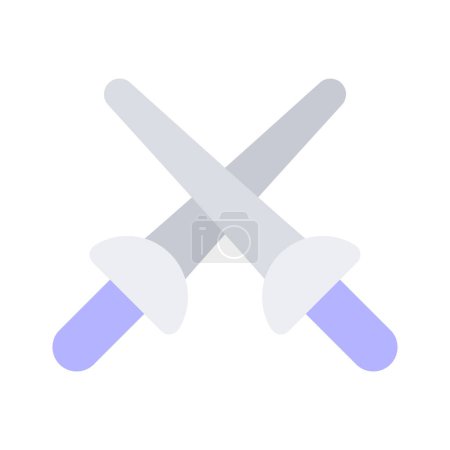 Fencing swords vector design, easy to use and download