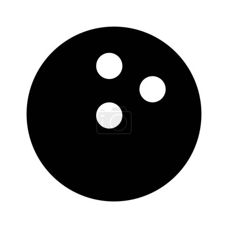 Modern icon of bowling ball, customizable icon design
