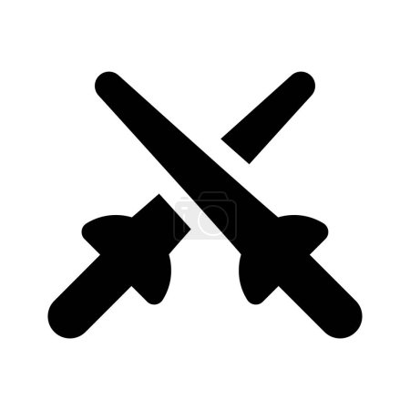 Espadas de esgrima diseño vectorial, fácil de usar y descargar