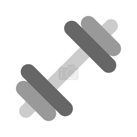 Illustration for Modern icon of dumbbell, weightlifting tool vector - Royalty Free Image