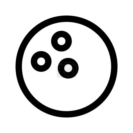 Modern icon of bowling ball, customizable icon design