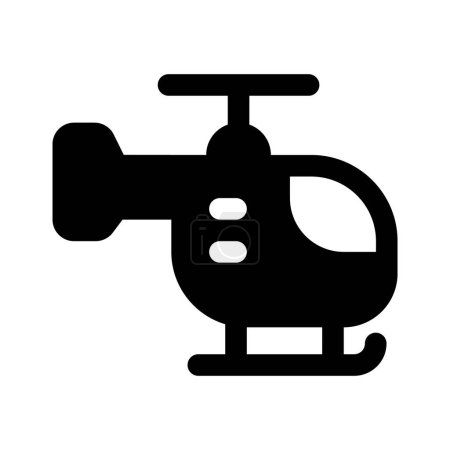Icono de diseño creativo de helicóptero, listo para usar
