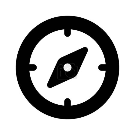 Une icône bien conçue de boussole dans un style moderne, icône de l'outil de navigation