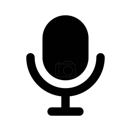 Agarra este icono de micrófono bellamente diseñado en estilo plano de moda