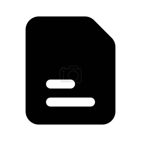 Well designed vector icon of document in modern and trendy style