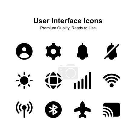 Paquete creado creativamente de iconos de interfaz de usuario, fácil de usar y descargar