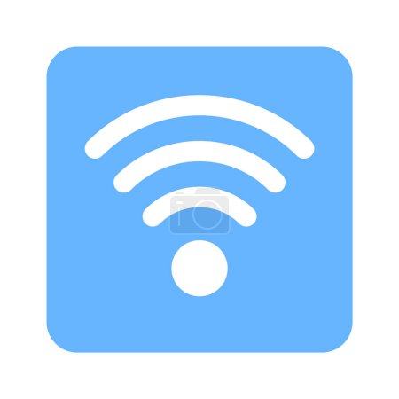 Icône signaux Wifi design isolé sur fond blanc