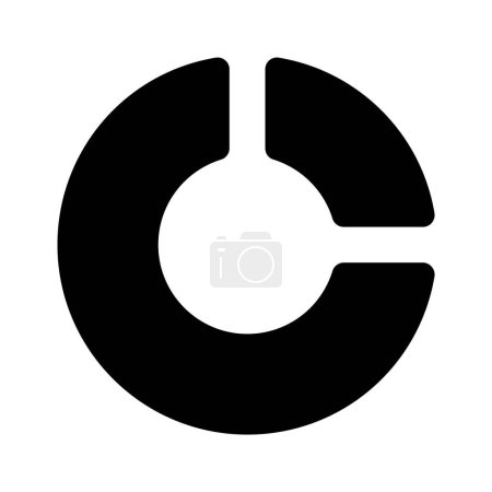 Coge este icono cuidadosamente elaborado de gráfico circular, vector de análisis de negocios
