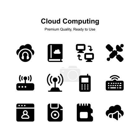 Holen Sie sich Ihre Hände auf dieses Premium Cloud Computing Icons Set